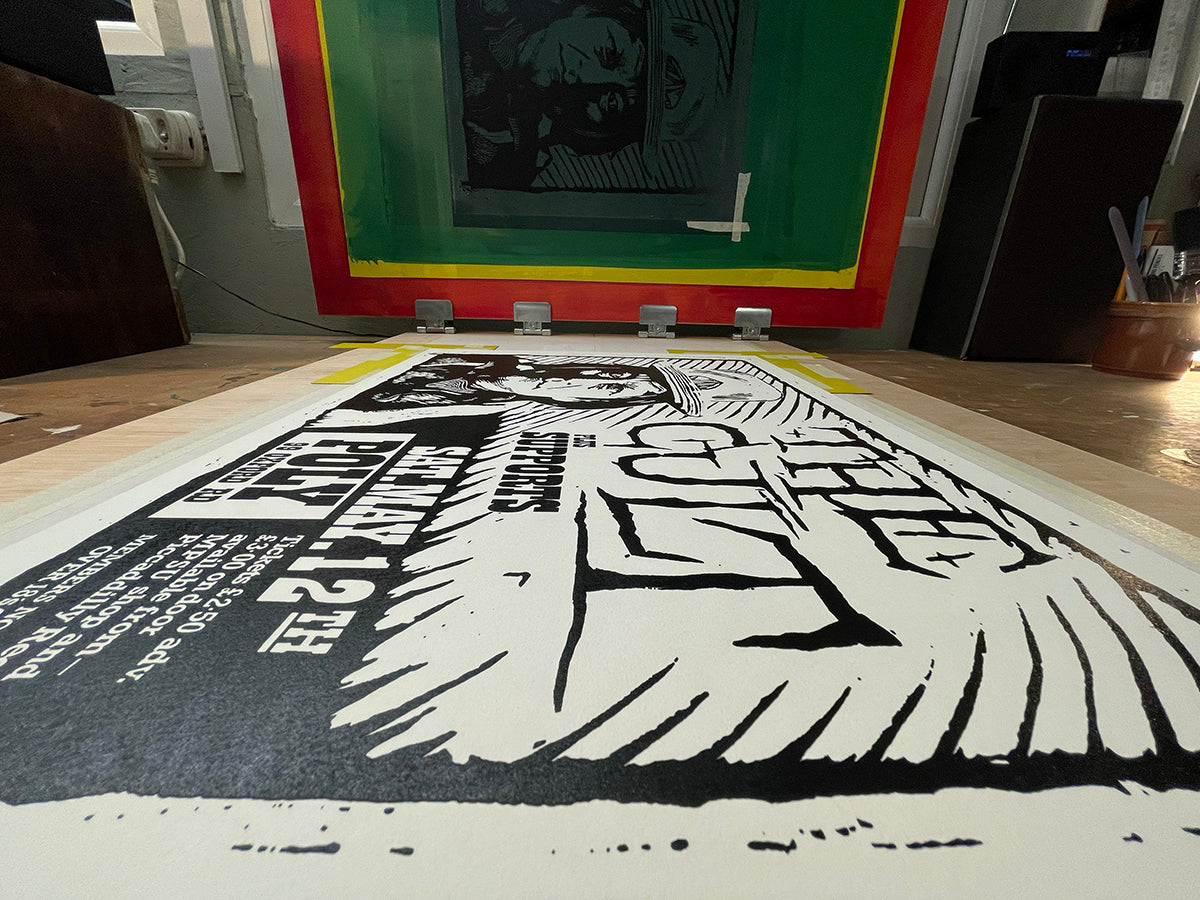 The Cult 1984 Ltd Edition Screen Print signed by Billy Duffy