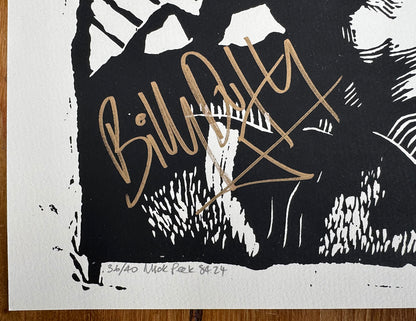 The Cult 1984 Ltd Edition Screen Print signed by Billy Duffy